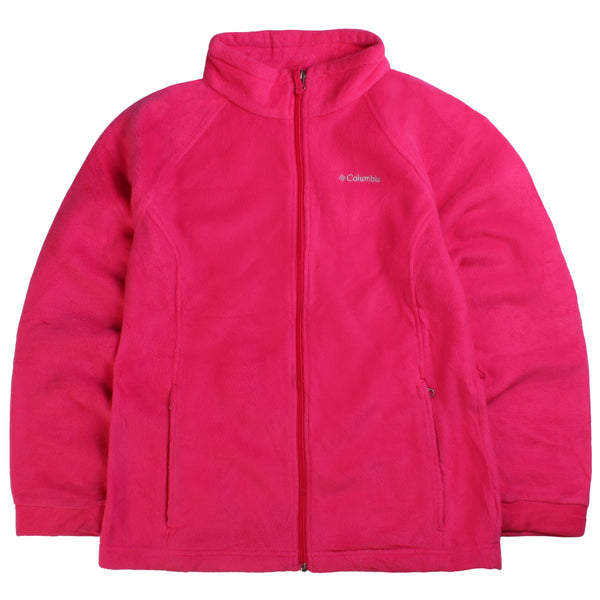 Columbia Full Zip Up Fleece Jumper Women's X-Large Pink