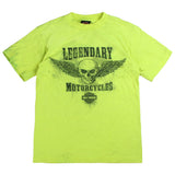 Harley Davidson Motorcycle Tee T Shirt Men's Small Yellow
