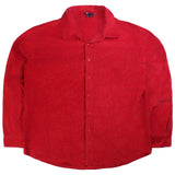 David Brandon Long Sleeve Button Up Corduroy Shirt Men's X-Large Red