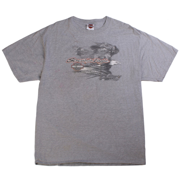 Harley Davidson  Motorcycle Tee T Shirt XLarge Grey