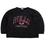 Kim  Chicago Bulls NFL Crewneck Sweatshirt Medium Black