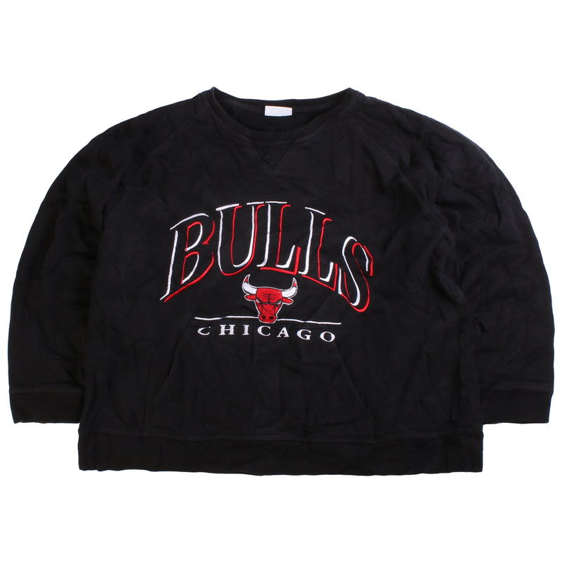 Kim  Chicago Bulls NFL Crewneck Sweatshirt Medium Black