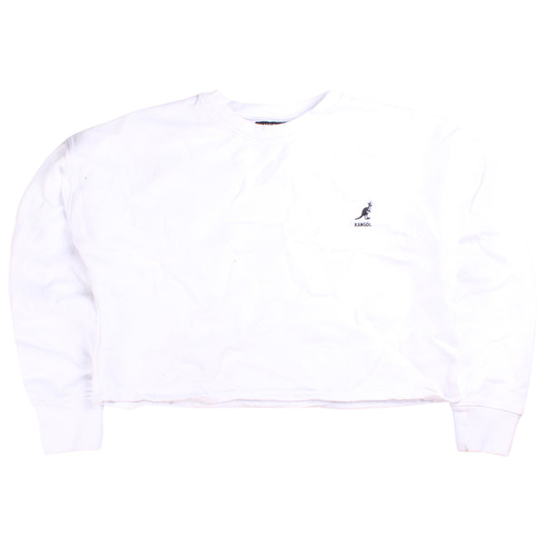 Kangol  Cropped Crewneck Sweatshirt Large White