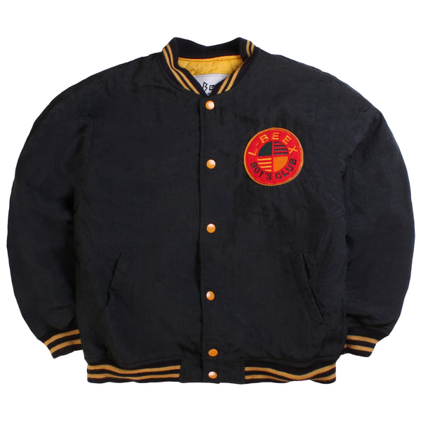 Bee X  L Beex Button Up Bomber Jacket Large Black