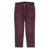 Levi's 90's Denim Slim Jeans Jeans 32 x 30 Burgundy Red