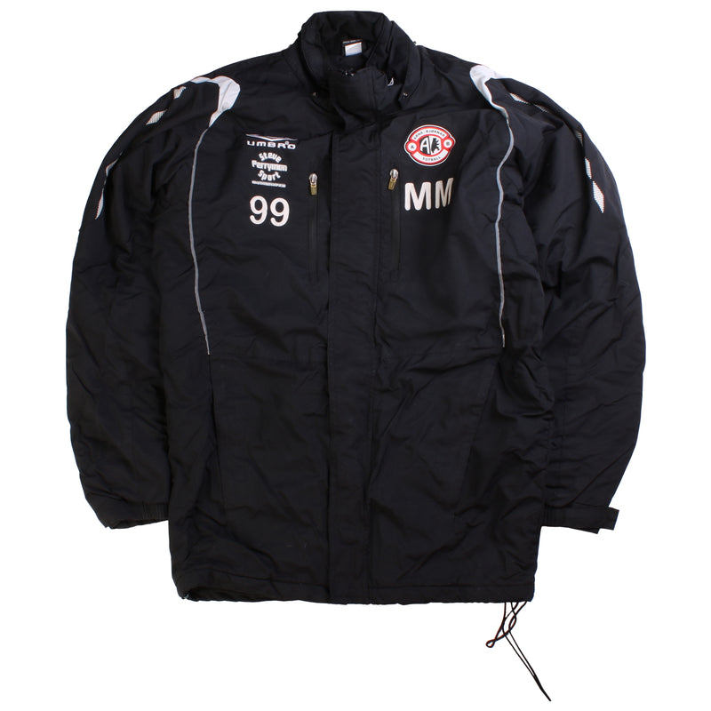 Umbro  Football Full Zip Up Windbreaker Jacket Small (missing sizing label) Black