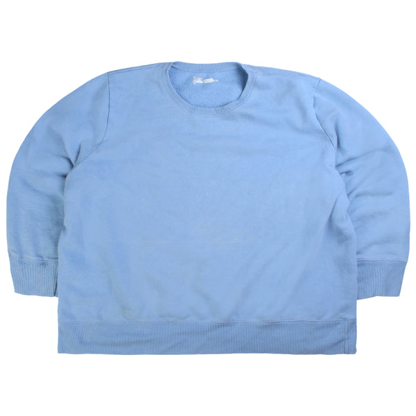 JMS  Plain Heavyweight Crewneck Sweatshirt XXXLarge (3XL) Blue