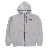 The North Face 90's Spellout Zip Up Hoodie XSmall Grey
