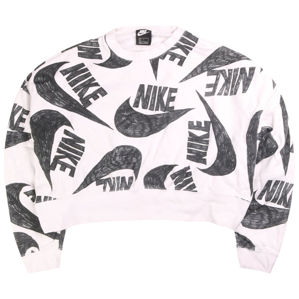 Nike  Spellout Crewneck Sweatshirt Large White