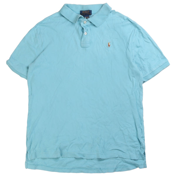 Polo Ralph Lauren  Short Sleeve Button Up Polo Shirt XLarge Blue