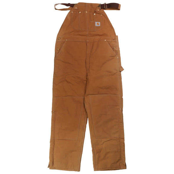 Carhartt  Workwear Double Knee Dungarees Large (missing sizing label) Tan Brown