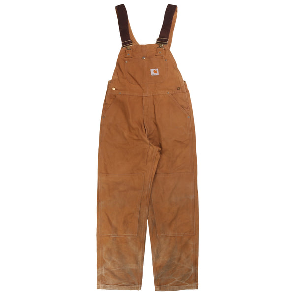 Carhartt  Cargo Carpenter Workwear Dungarees XLarge Tan Brown