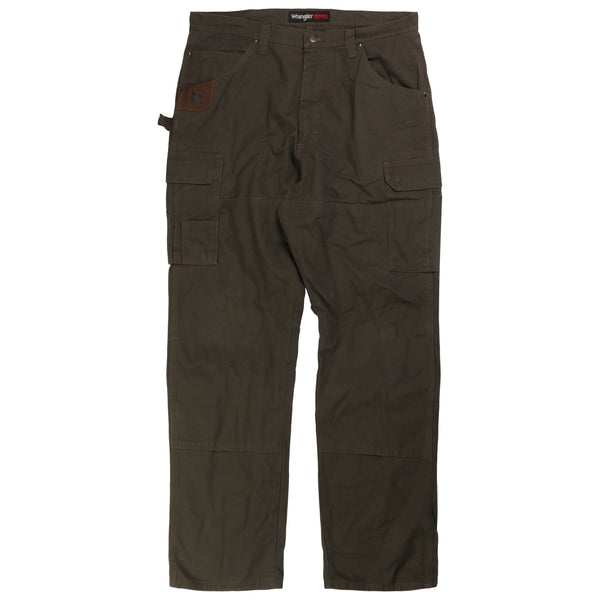 Wrangler  Cargo Carpenter Workwear Trousers / Pants 38 Khaki Green