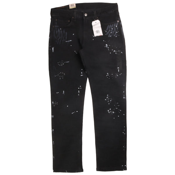 Levi's  511 Denim Slim Fit Paint Splats Deadstock Jeans / Pants 32 Black