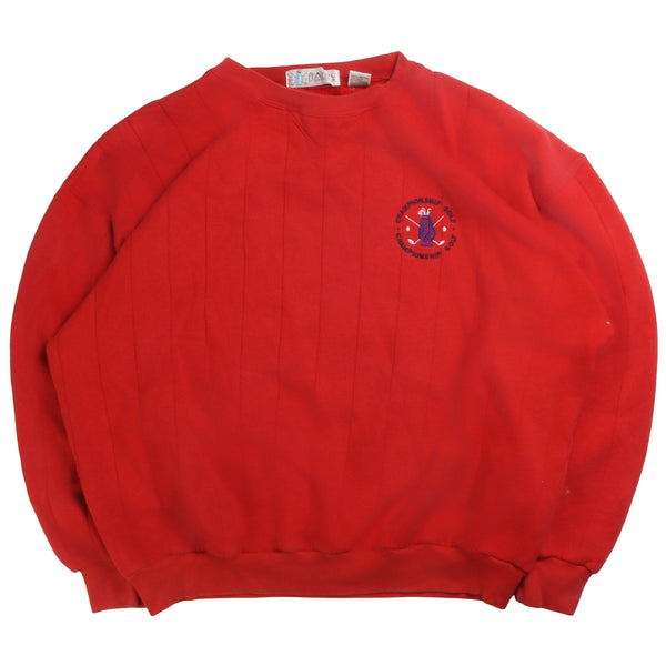 Players  Championship Golf Heavyweight Crewneck Sweatshirt Large Red