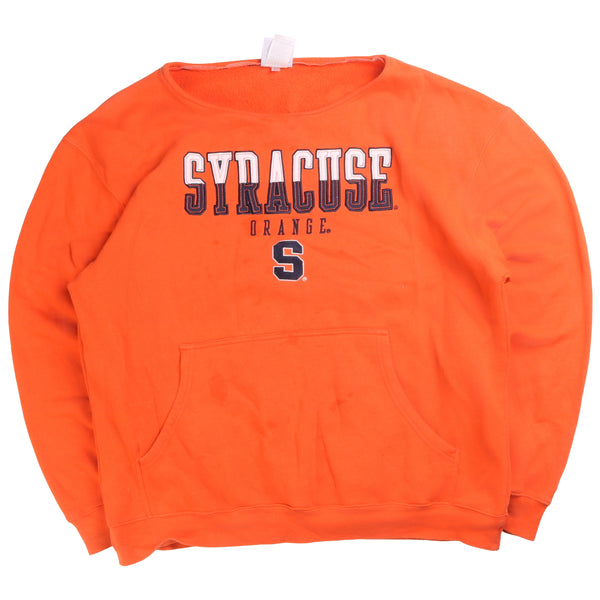 Champion  Stracuse Wide Neck College Sweatshirt XXLarge (2XL) Orange