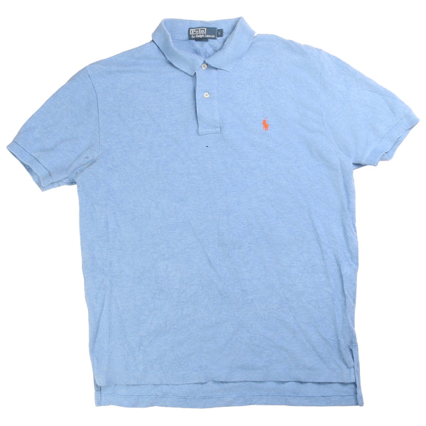 Polo Ralph Lauren  Short Sleeve Button Up Polo Shirt Large Blue