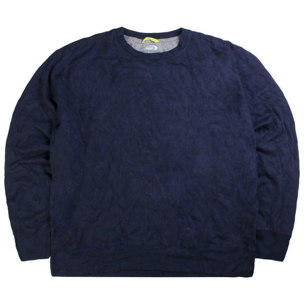 Mta Sport  Plain Heavyweight Crewneck Sweatshirt XLarge Navy Blue