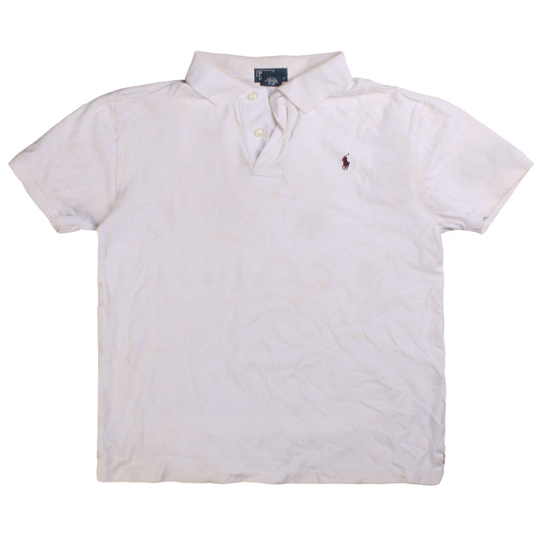 Polo Ralph Lauren  Short Sleeve Button Up Polo Shirt Medium White