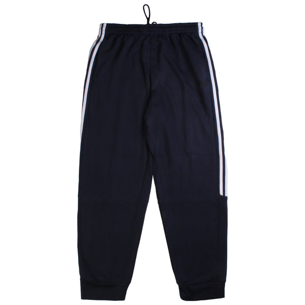 Adidas  Elasticated Waistband Drawstrings Joggers / Sweatpants Large Navy Blue