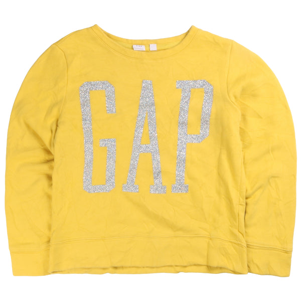 Gap  Spellout Crewneck Sweatshirt XLarge Yellow