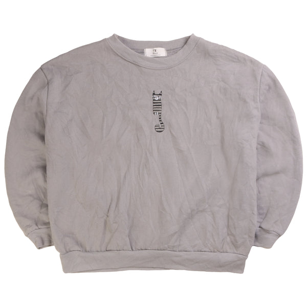 Macro  Cat Crewneck Sweatshirt Medium (missing sizing label) Grey