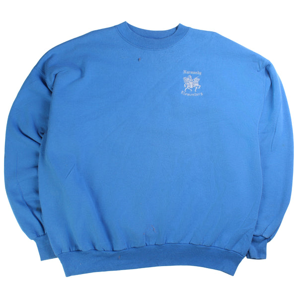 Hanes  Heavyweight Crewneck Sweatshirt XXLarge (2XL) Blue