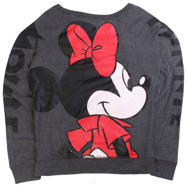 Disney  Minnie Mouse Crewneck Sweatshirt XLarge Grey