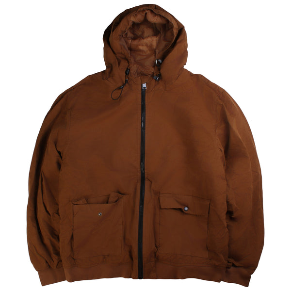 Alstyle  Heavyweight  Hooded Hoddie Large (missing sizing label) Brown