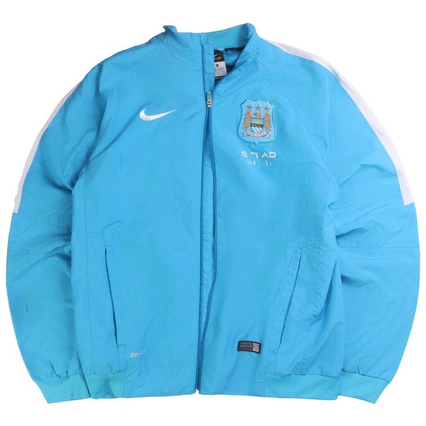 Nike  Man City Training Top Windbreaker Jacket XLarge Blue