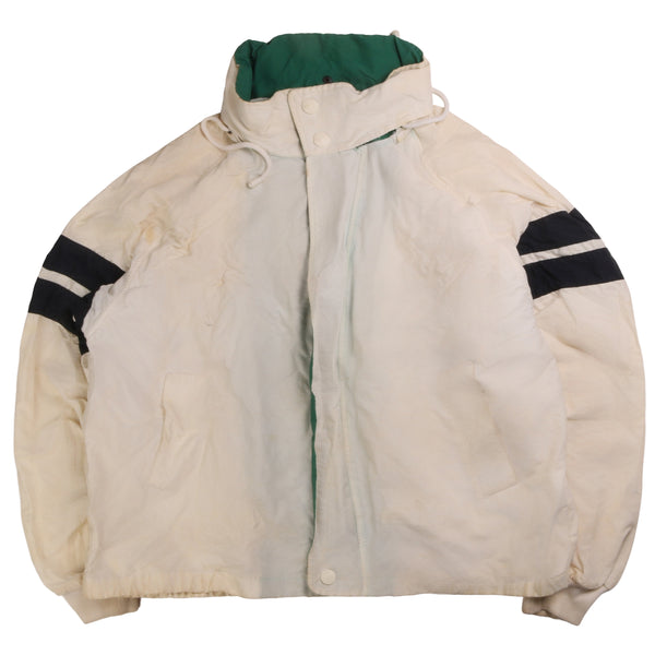 Nautica  Lightweight Full Zip Up Windbreaker Jacket XLarge White