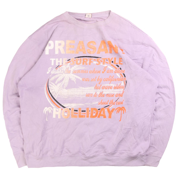 Babuino  Preasant Crewneck Sweatshirt Large Pink