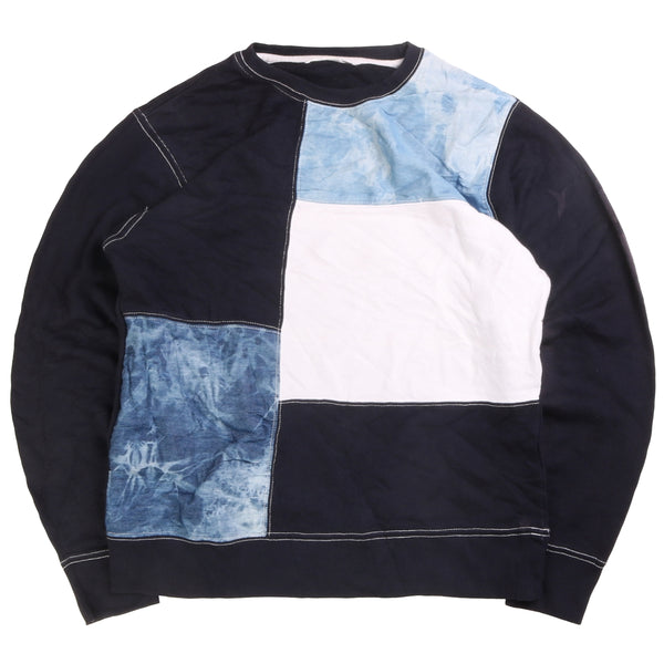 Ikka  Square Crewneck Sweatshirt Medium Navy Blue