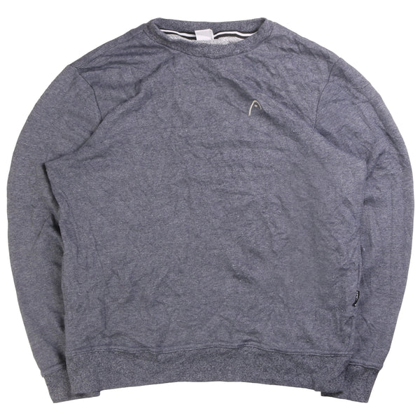 Head  Plain Crewneck Shirt Large Navy Blue