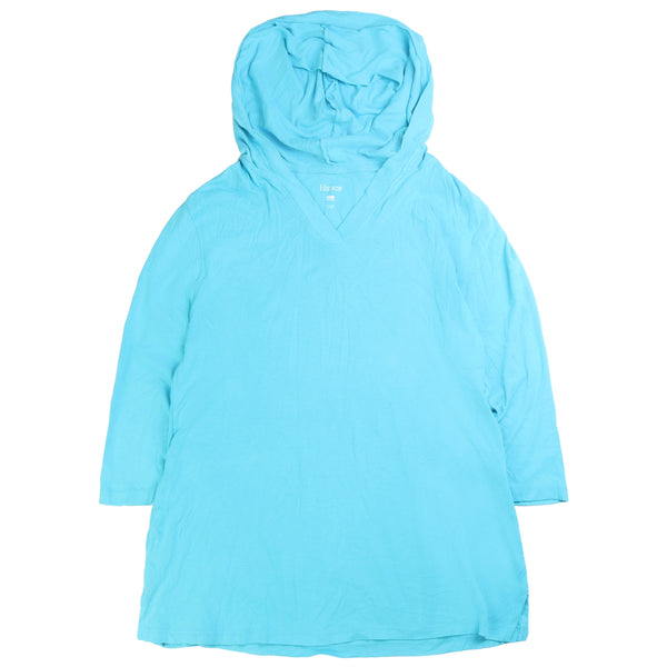 Hanes  Hooded Lightweight Hoodie Large Blue