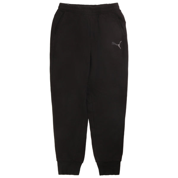 Puma  Elasticated Waistband Drawstrings Joggers / Sweatpants Medium Black