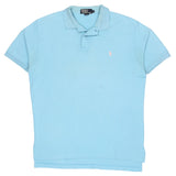 Ralph Lauren 90's Short Sleeve Button Up Shirt Large Blue