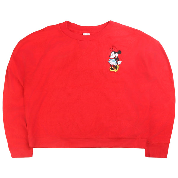 Disney  Minnie Crewneck Sweatshirt Medium Red