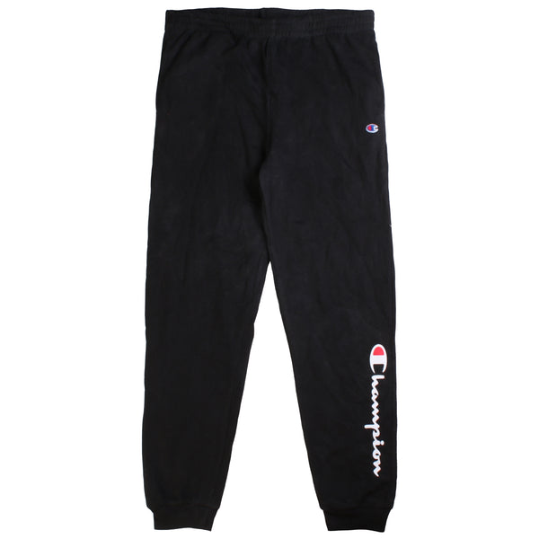 Champion  Elasticated Waistband Drawstrings Joggers / Sweatpants XLarge Black