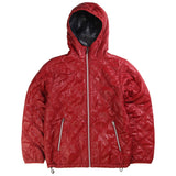 Converse  Hooded Full Zip Up Puffer Jacket Large Red