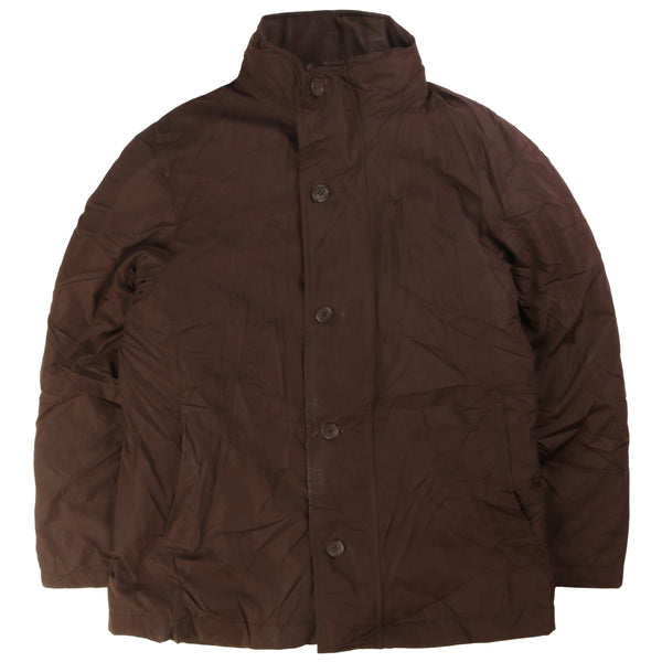 Dunlop  Lightweight Button Up Windbreaker Jacket Small Brown