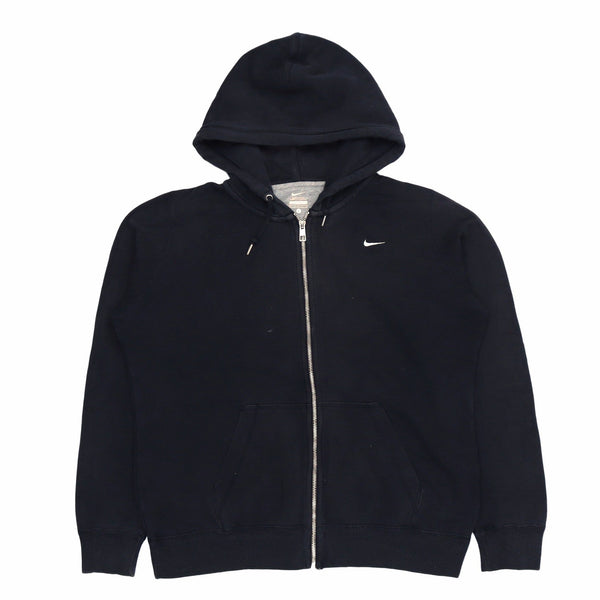 Nike 90's Swoosh Zip Up Hoodie Large Black