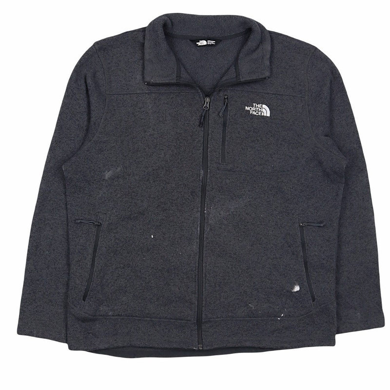The North Face 90's Spellout Zip Up Fleece XLarge Grey