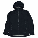 Patagonia 90's Waterproof Hooded Zip Up Windbreaker Medium Black