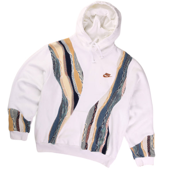 REWORK Nike X COOGI 90's Swoosh Hoodie Men's Small White