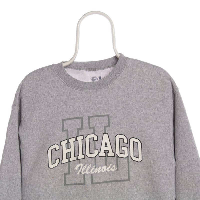 Fruit of the Loom 90's Crewneck Chicago State Sweatshirt Medium Grey