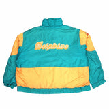 NFL 90's Miami Dolphins NFL Puffer Jacket XXXLarge (3XL) Green