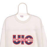 Unknown 90's College Crewneck Student Alumni League Sweatshirt XLarge White