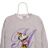 Hanes 90's Crewneck Mickey Mouse Minnie Mouse Sweatshirt XLarge Grey