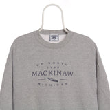 Lee 90's Crewneck Michigan Cotton Sweatshirt Medium Grey